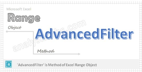 Vba Advancedfilter In Excel With Examples