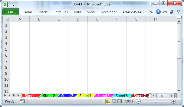 change the color of sheet tabs in excel vba analysistabs