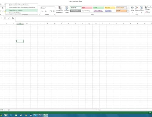 Hide Developer Tab in Excel Ribbon