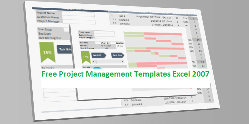 Free Project Management Templates Excel 2007 - Project Plan Download