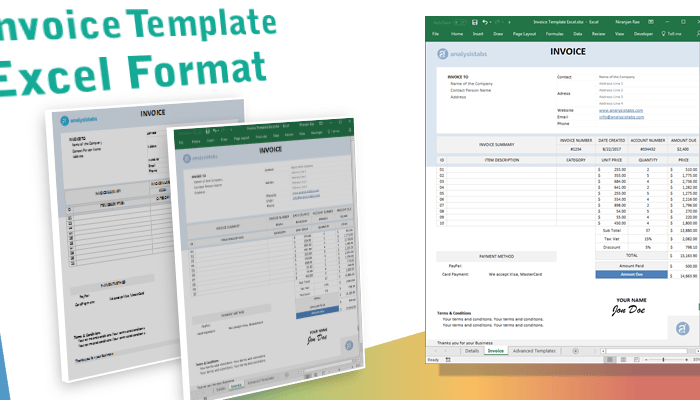 Free Invoice Template Excel Format