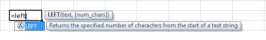LEFT Function in Excel Formulas with Examples