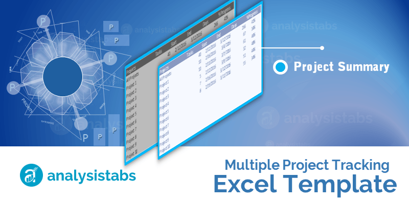 Multiple Project Tracking Template Excel - Summary