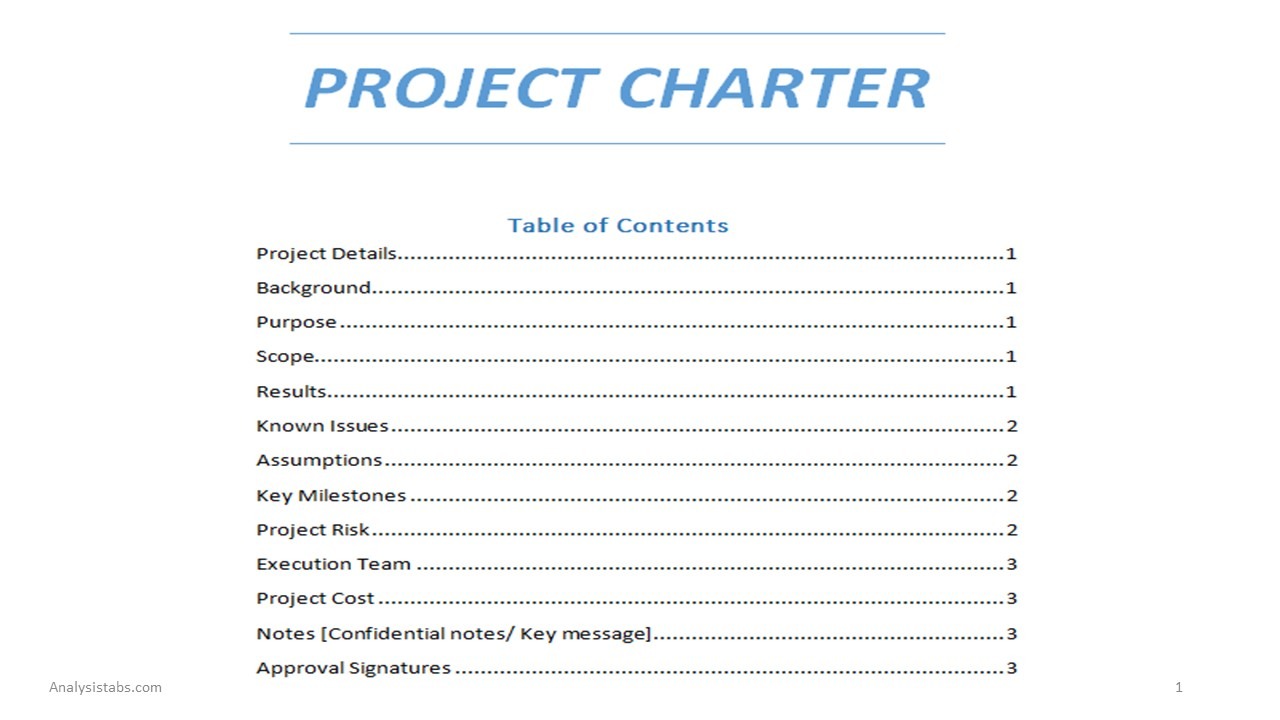 Project Charter sl4