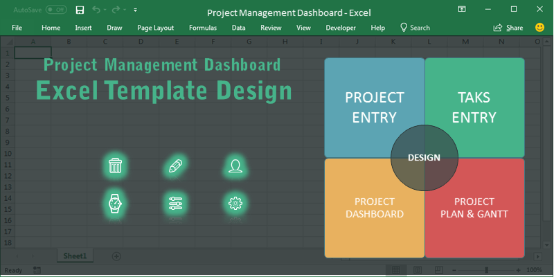 project management dashboard excel template