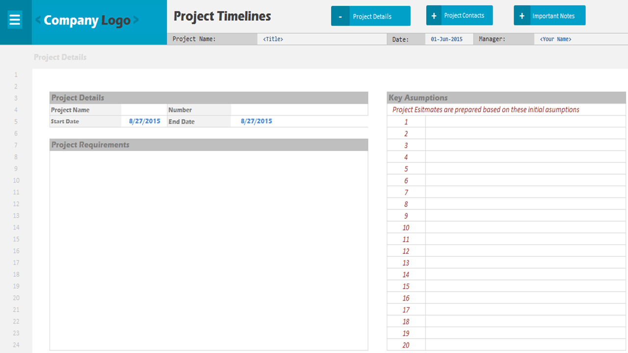 Project Timeline