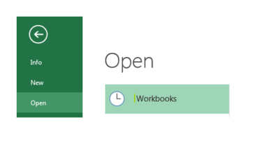 how to open an excel file using vba