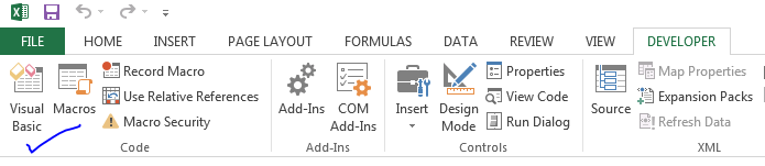 VBA for dashboards