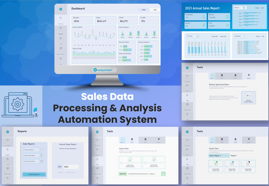 Sales Data Processing and Analysis system