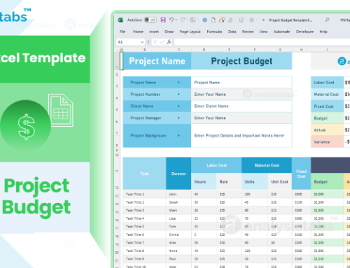 Project Budget Template Excel