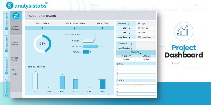 Project Management Tracker Dashboard