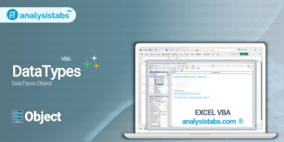 VBA Object Data Type - Explained with Examples