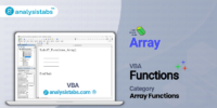 VBA Array Function - Explained with Examples