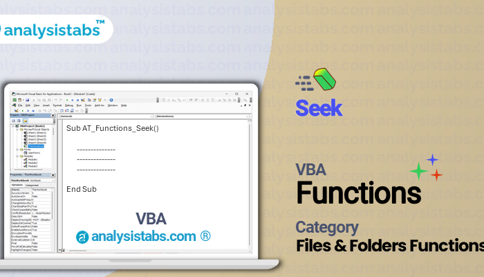 VBA Seek Function