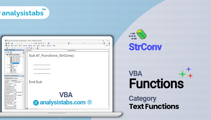VBA StrConv Function
